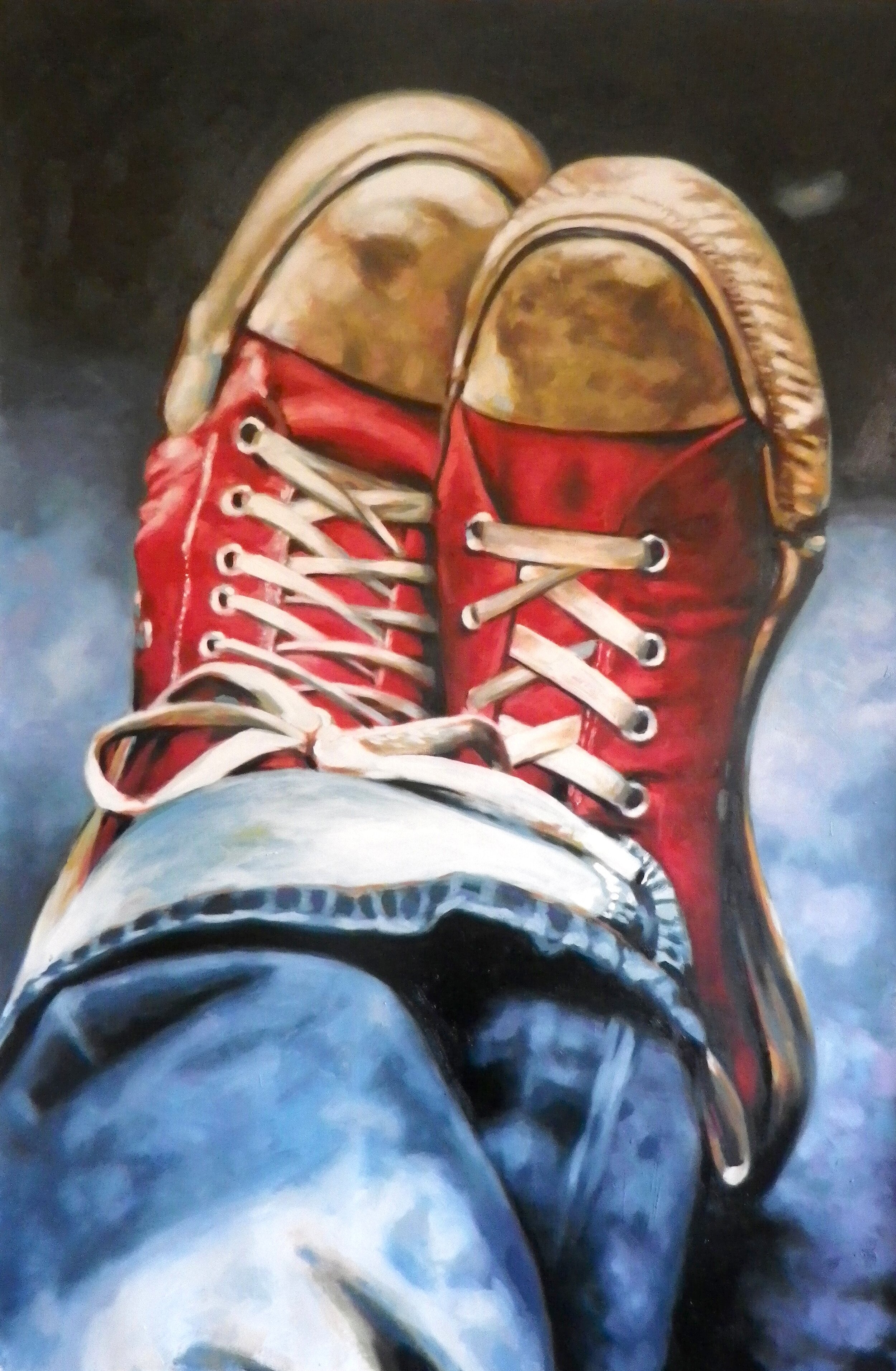 Red Converse Thomas Saliot